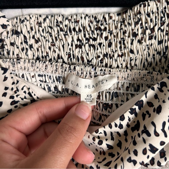 LA HEARTS CHEETA PRINT CROP TOP-XS - Picture 3 of 5